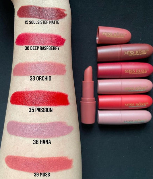 MISS RÔSE® Lipstick - Velvet Lipsticks