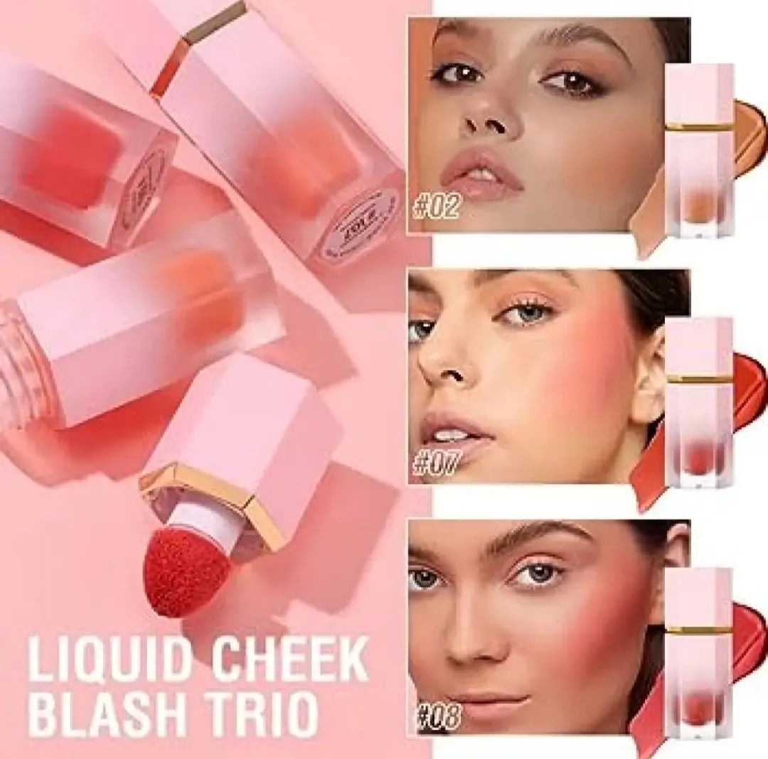 Beautious Pack of 1 Air Cushion Liquid Blush Natural Long Lasting Matte Cheek Liquid Blusher Makeup