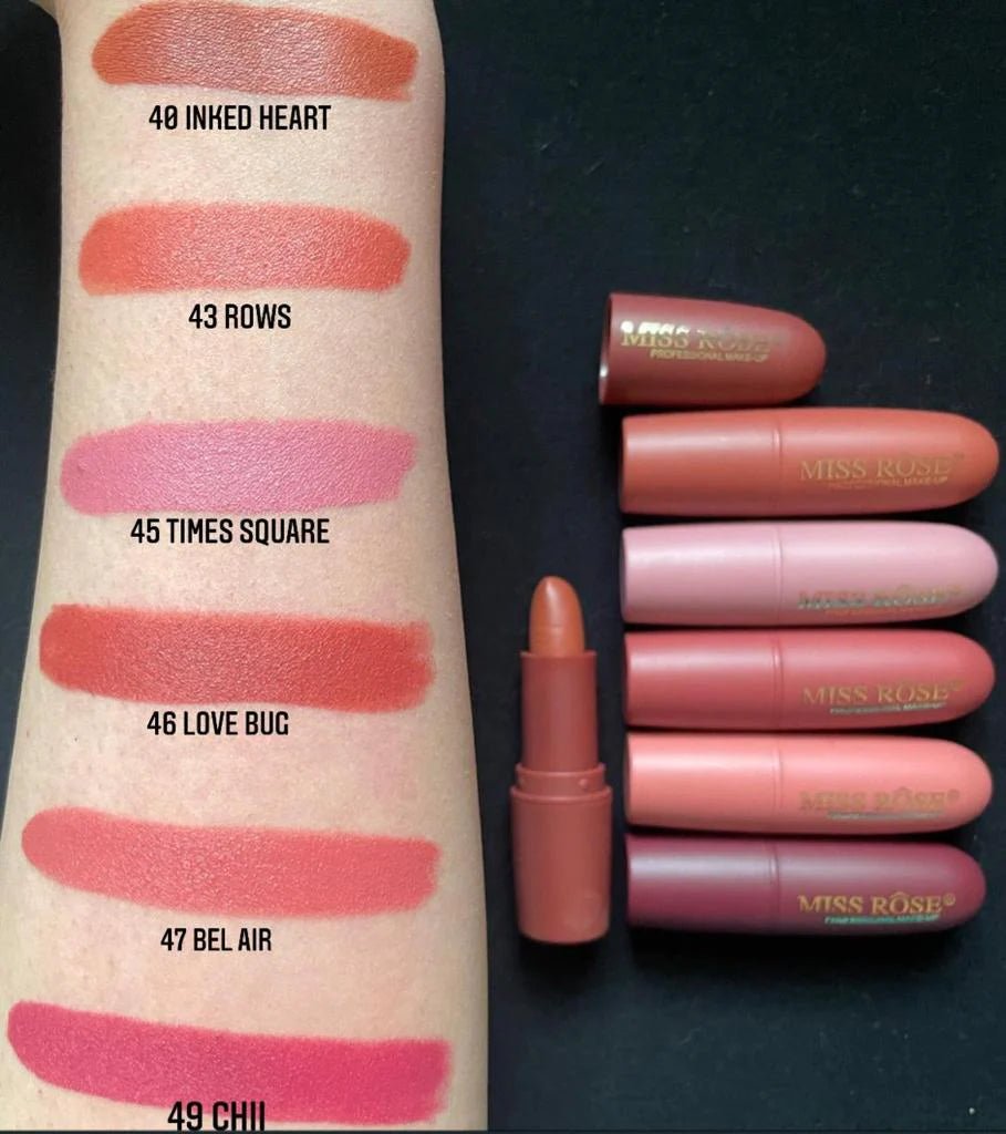 MISS RÔSE®  Lipstick - Velvet Lipsticks